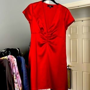 Red NWOT Satin Mini Dress